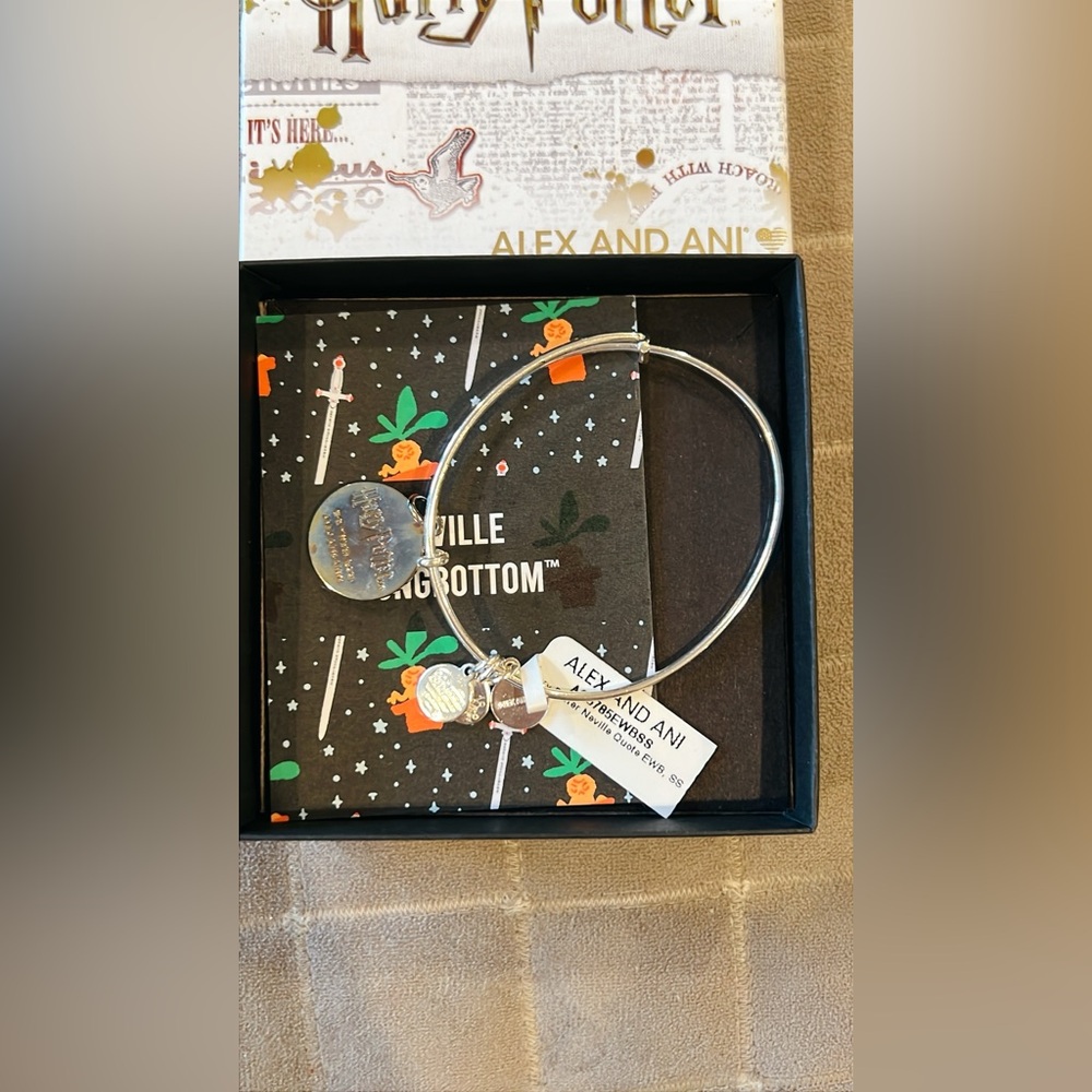 Alex and Ani Harry Potter™ Neville 'Why Is It Always Me?' Charm Bangle Bracelet - Picture 5 of 6